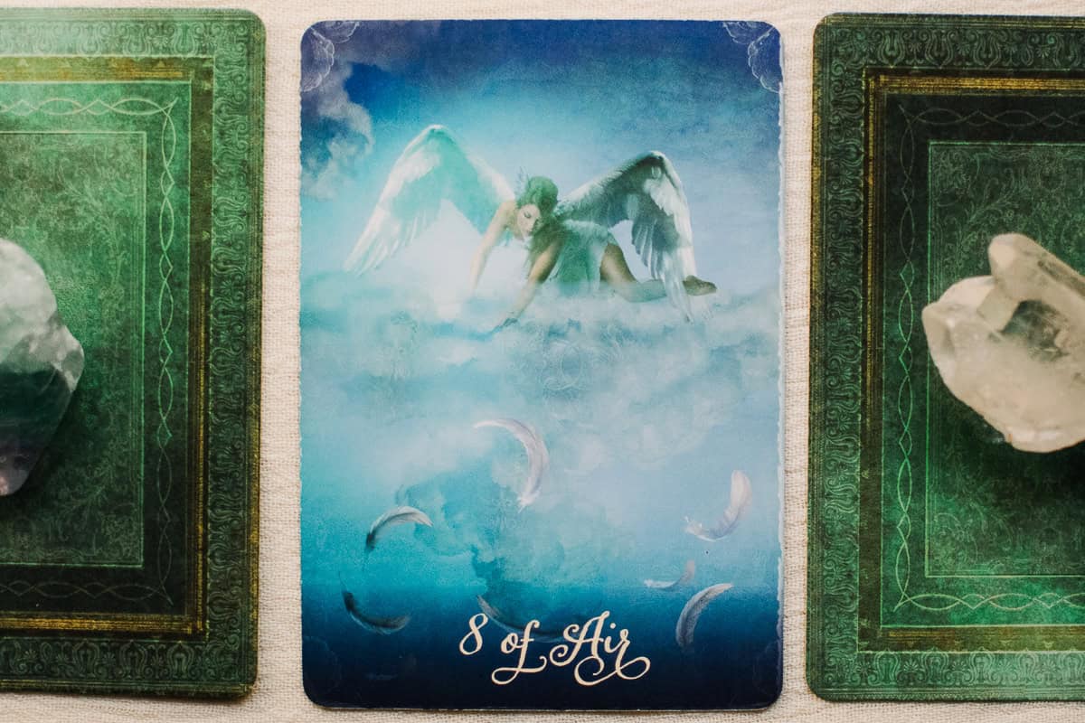 The Eight of Air (Swords) as a person tarot card. 