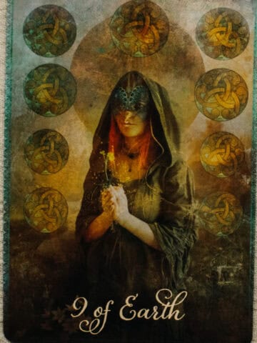 The 9 of Pentacles as a person tarot card.